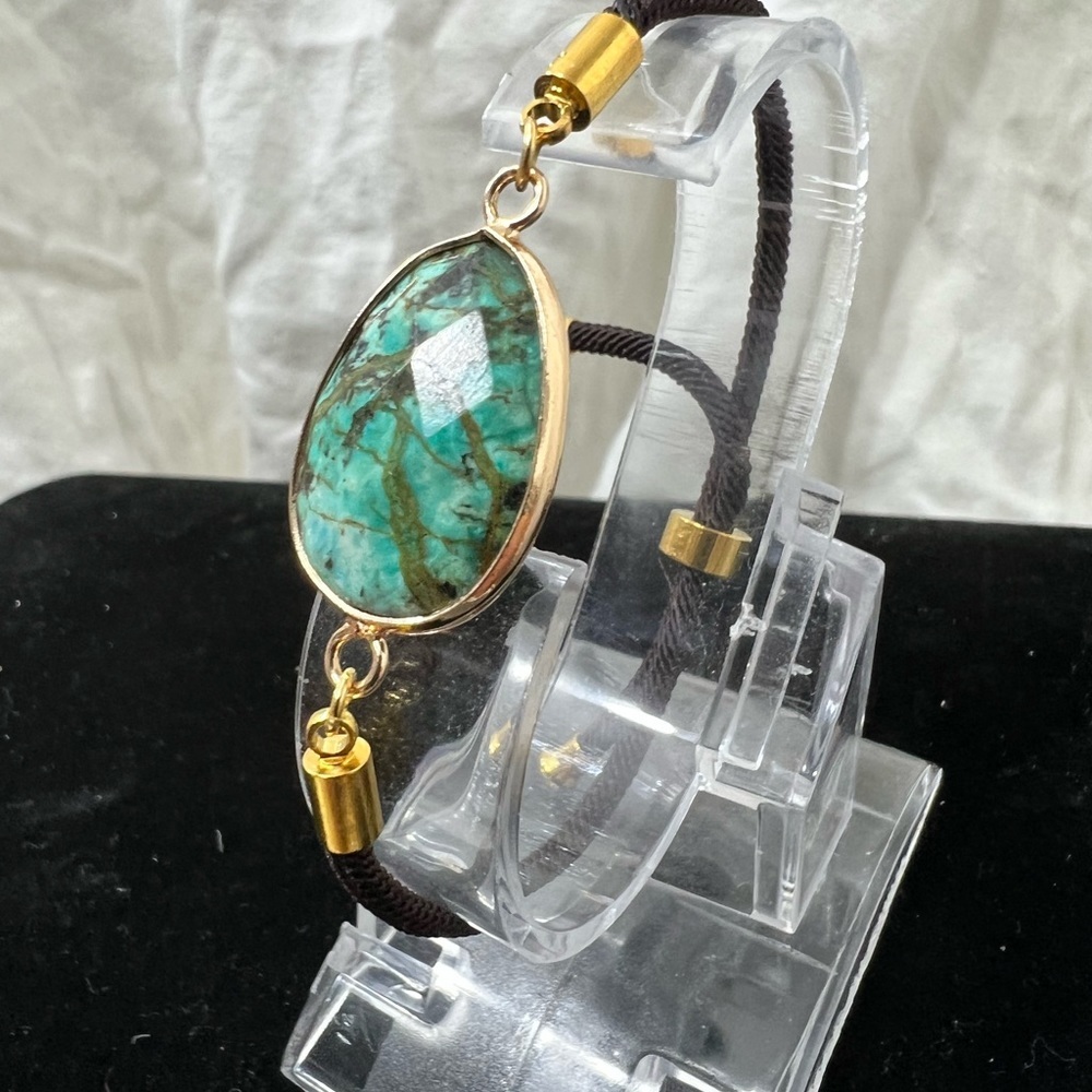 Fashion Jewelry Ladys Genuine African Turquoise Gem
Stone On A Fabric โ๏ธ - Picture 2 of 14
